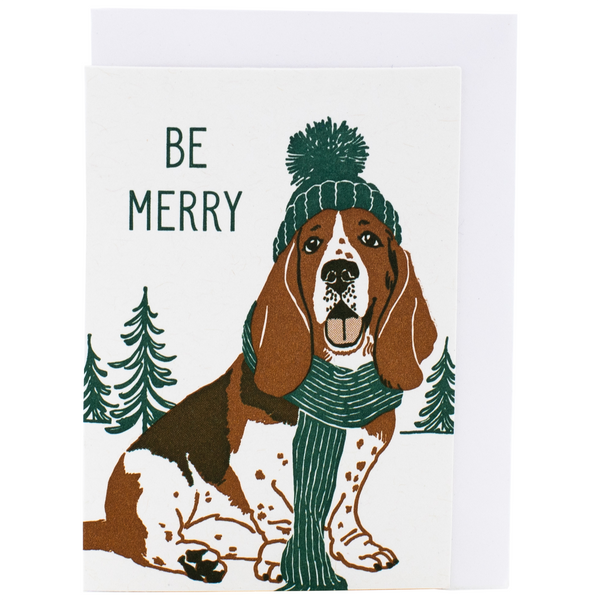 Mini Basset Hound Box Set of 6 Cards