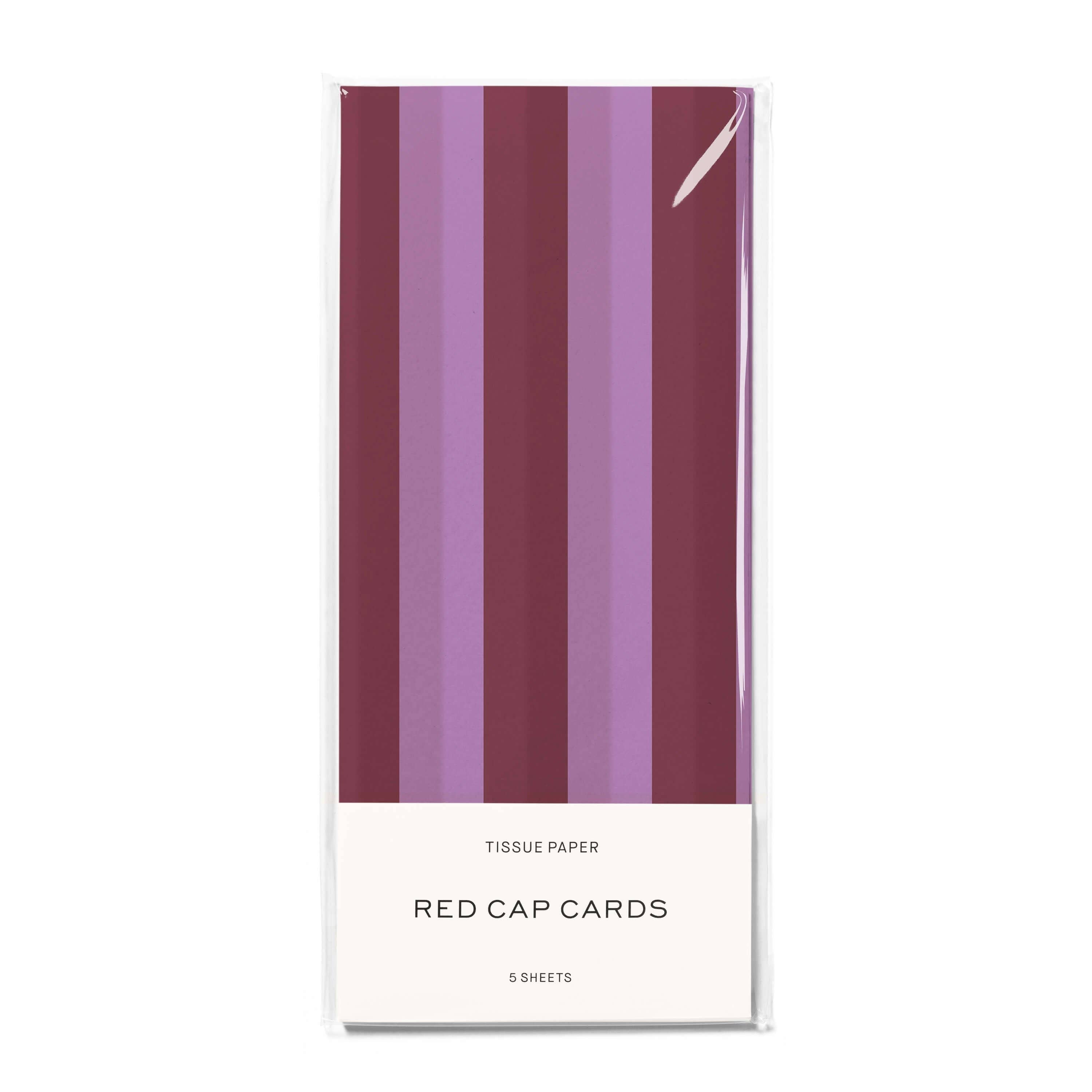 Eggplant and Lilac Stripes Tissue Paper - DIGS
