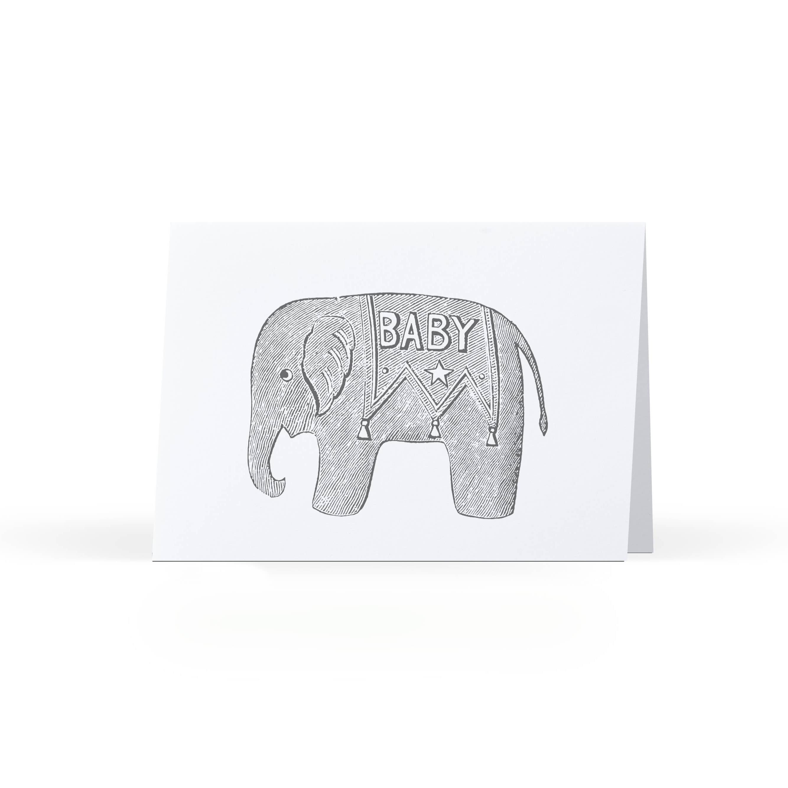 Elephant Baby Mini Card - DIGS