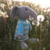 Elephant In Blue Sweater Stuffed Animal - DIGS