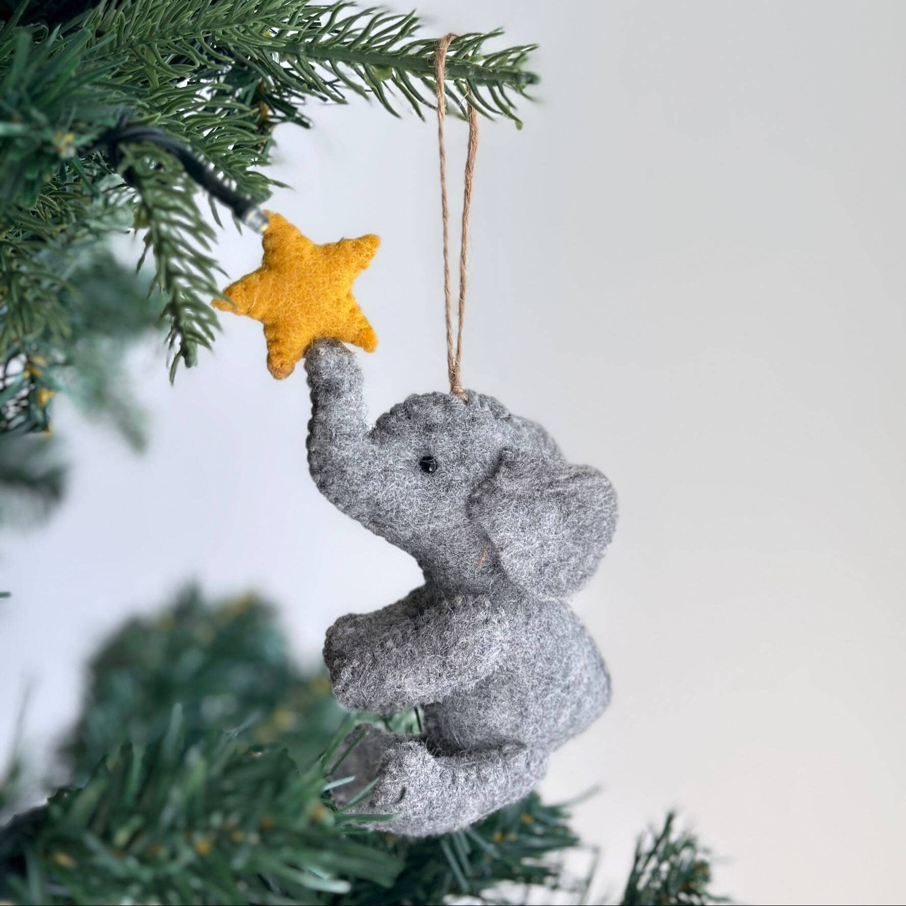 Elephant With Star Ornament - DIGS