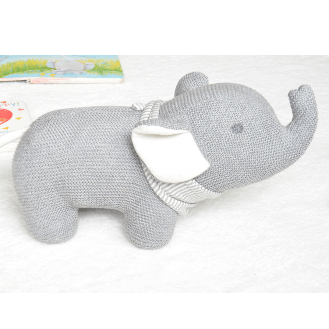 Eli The Elephant Knitted Toy - DIGS