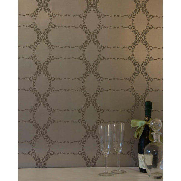 Elizabeth Wallpaper, Gilded Chocolate - DIGS