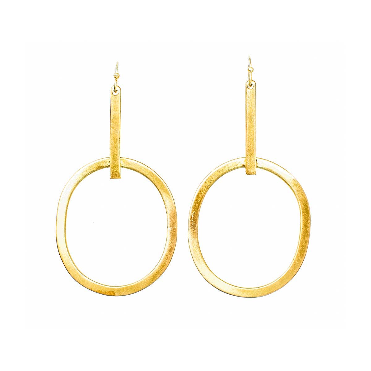 Elongated Hoops: Gold - DIGS