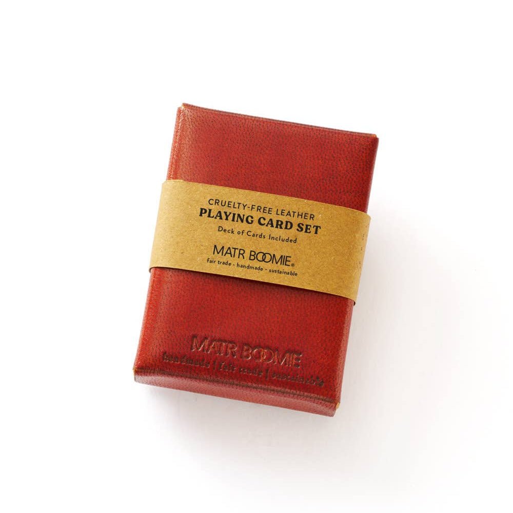 Embossed Leather Playing Cards Set - DIGS