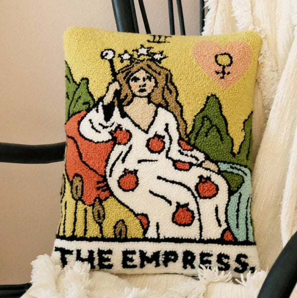 Empress Tarot Card Throw Pillow - DIGS