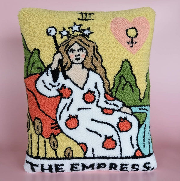 Empress Tarot Card Throw Pillow - DIGS