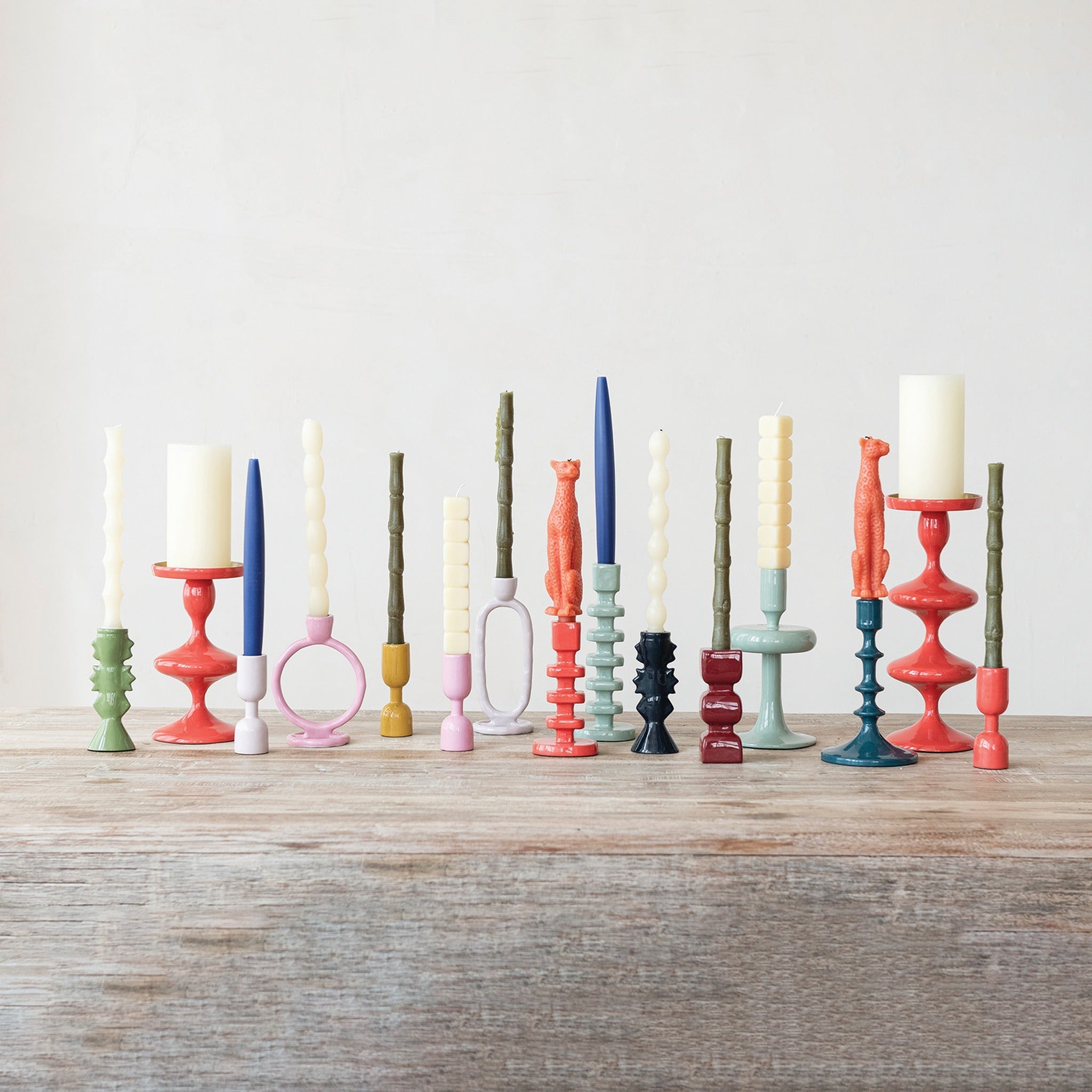 Enameled Aluminum Taper Holder - DIGS