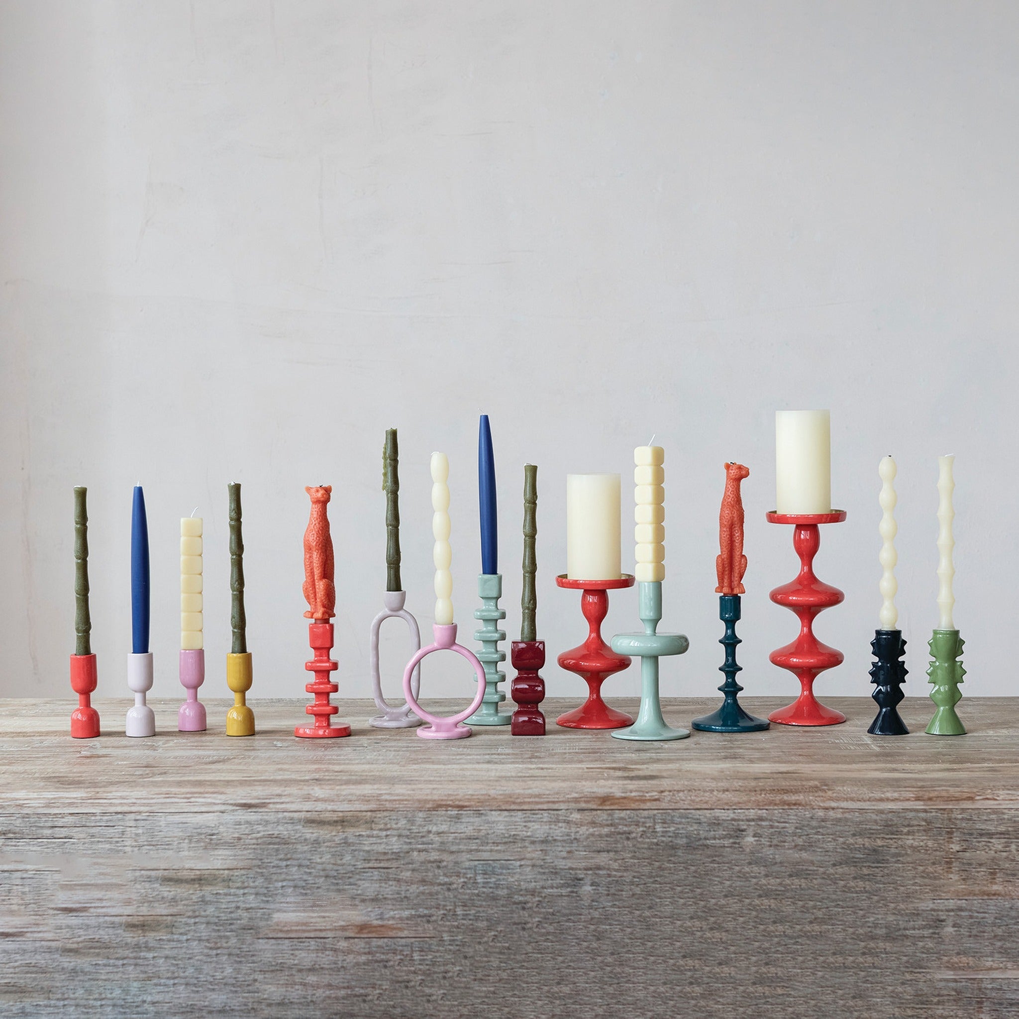 Enameled Aluminum Taper Holder - DIGS