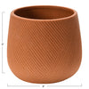 Engraved Terracotta Stoneware Planter - DIGS