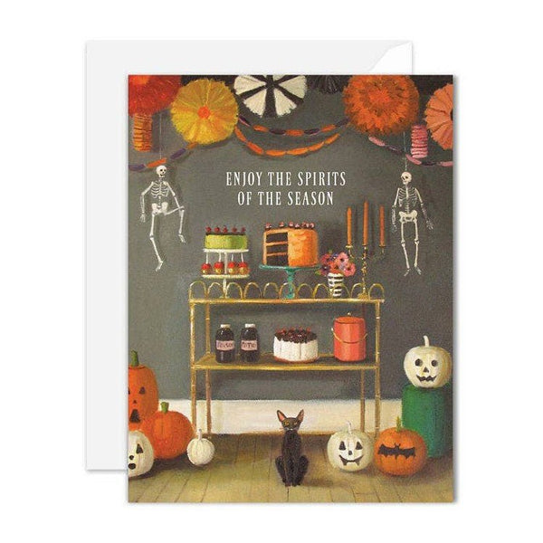 Enjoy The Spirits Of The Season Halloween Card - DIGS