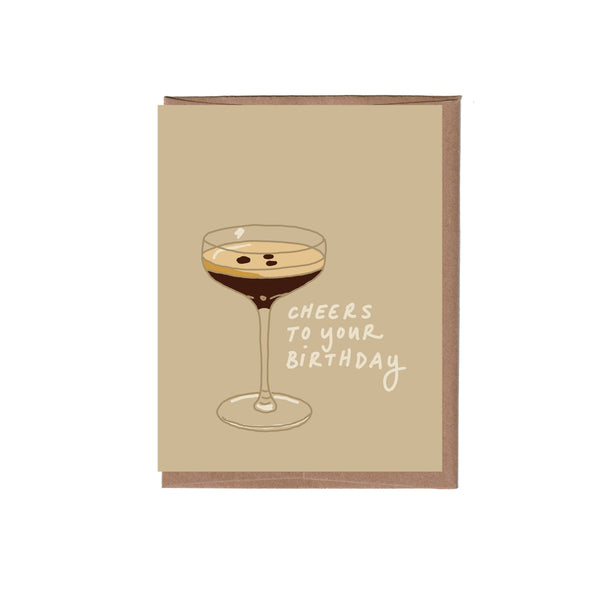 Espresso Martini Birthday Card - DIGS