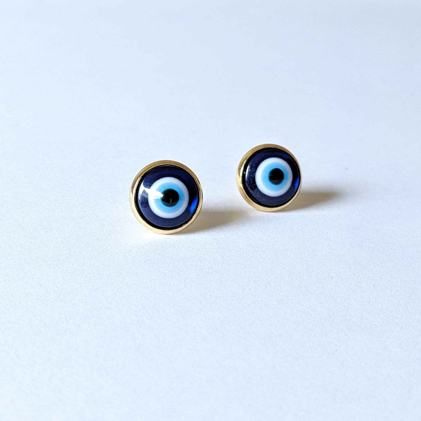 Evil Eye Blue Stud Earrings - DIGS