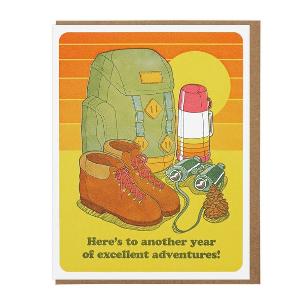 Excellent Adventure Birthday Card - DIGS