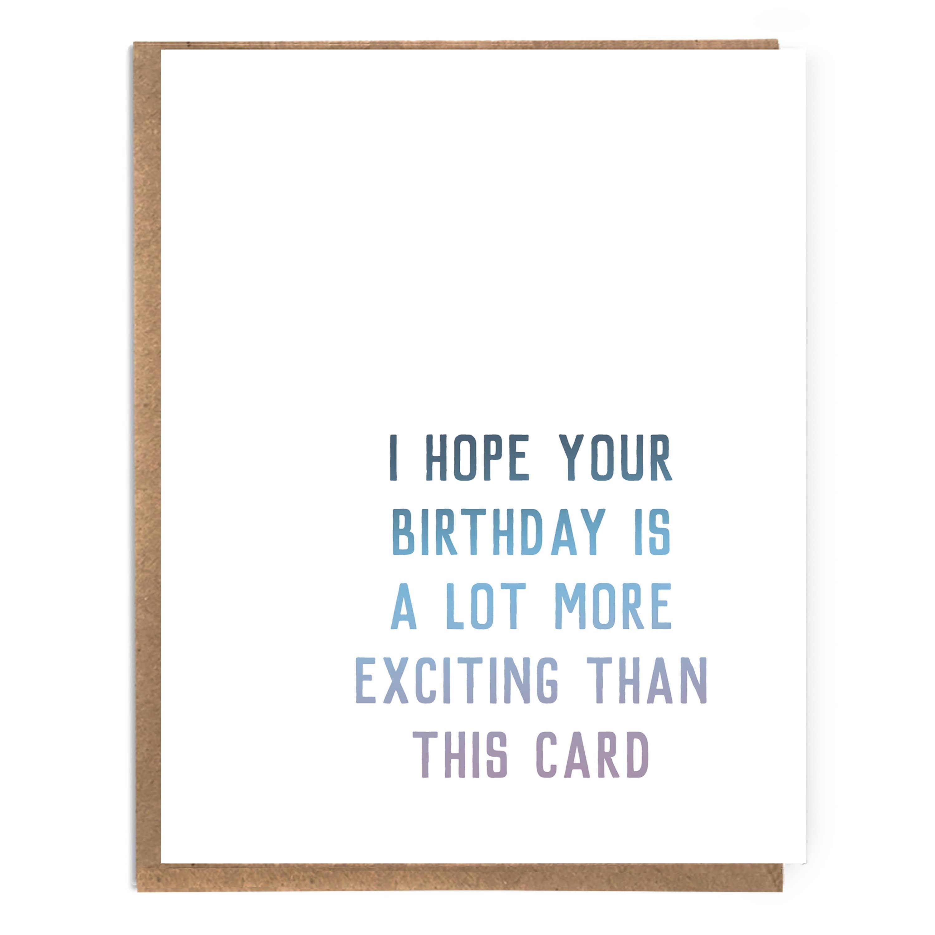 Exciting Birthday Card - DIGS