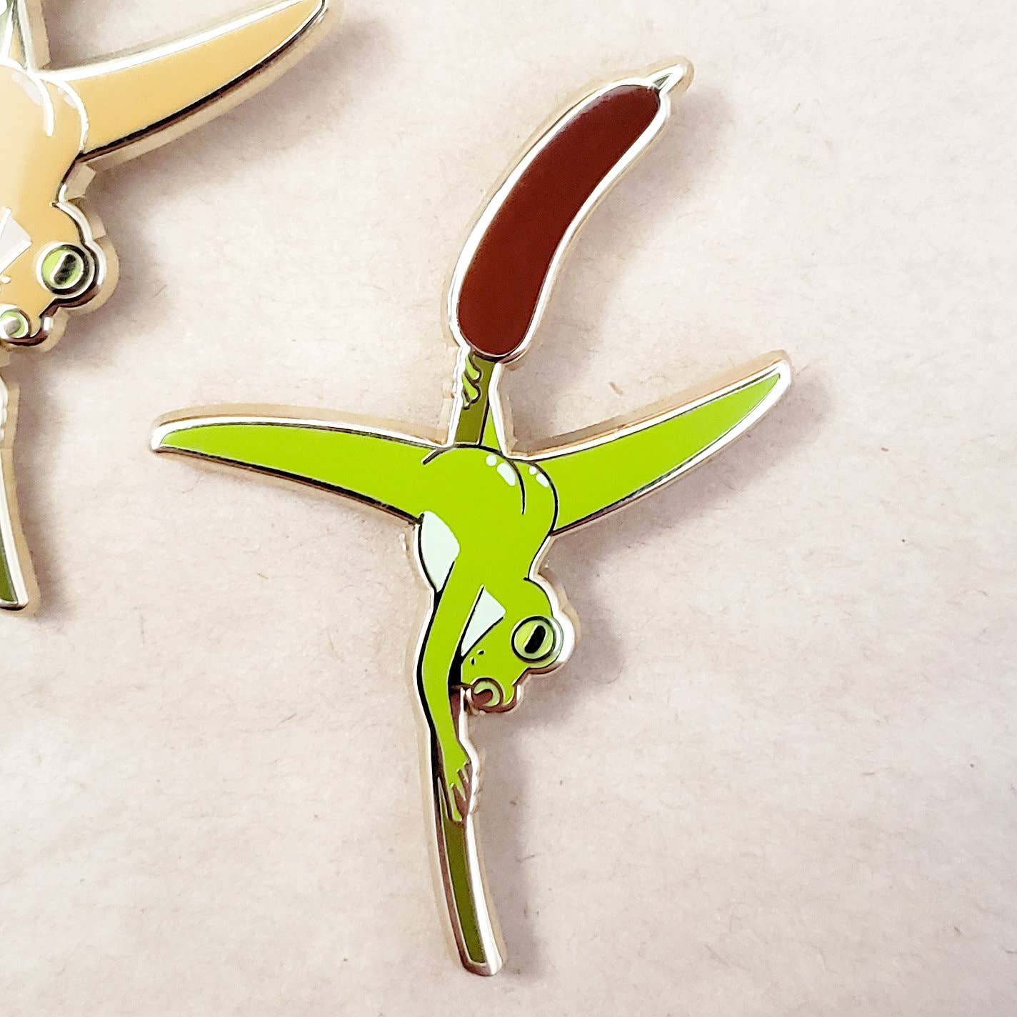 Exotic Pond Frog Enamel Pin - DIGS