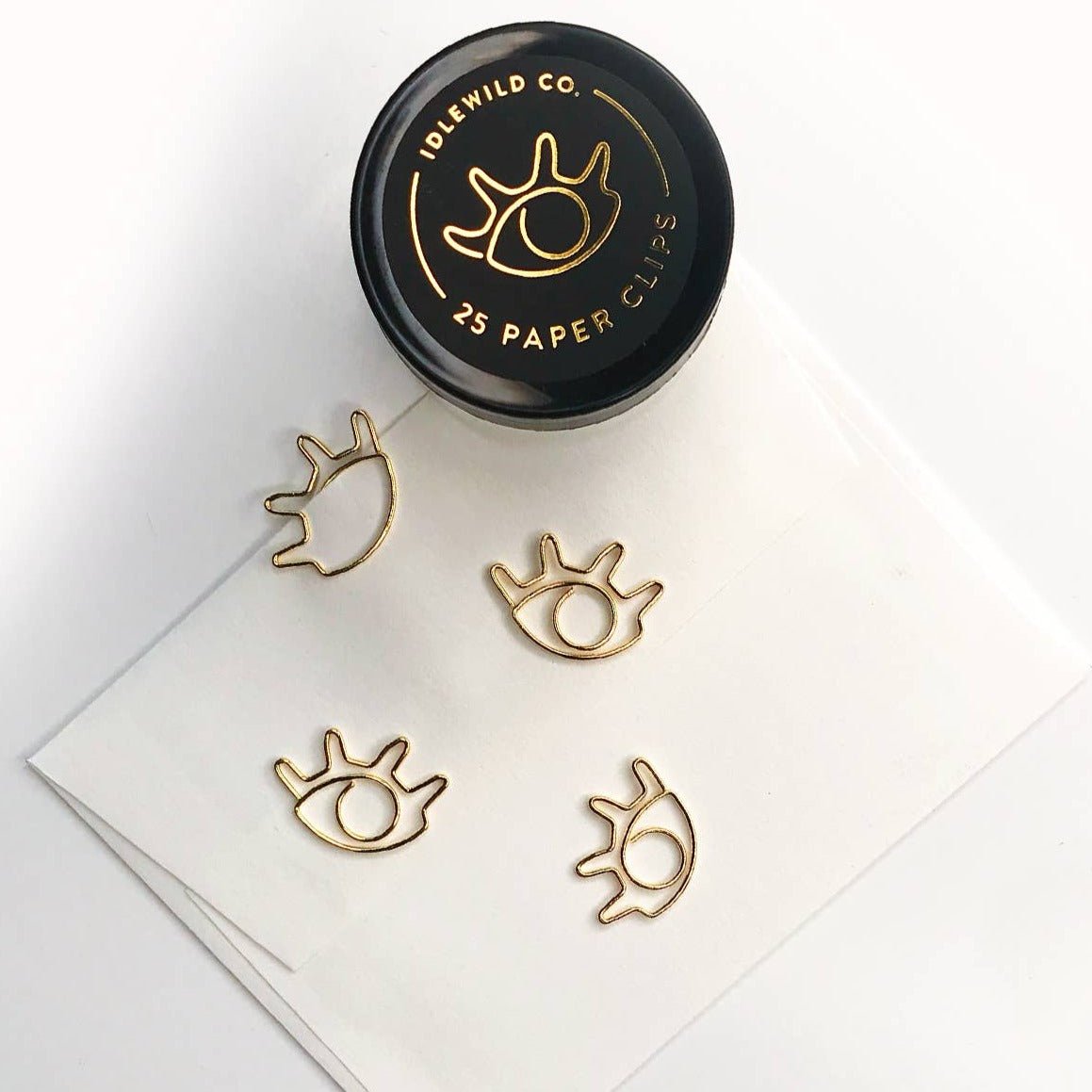 Eye Gold Plated Paper Clips - DIGS