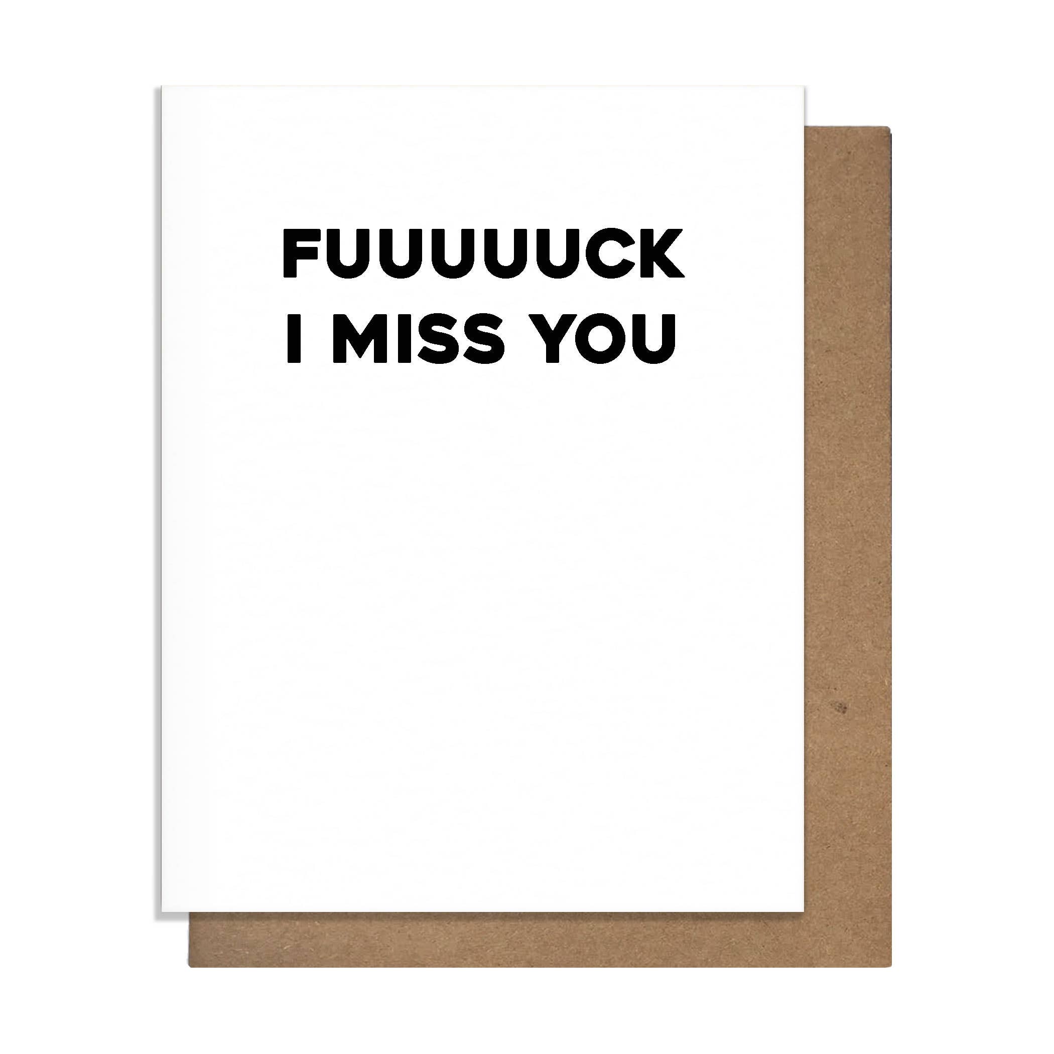 F I Miss You Card - DIGS