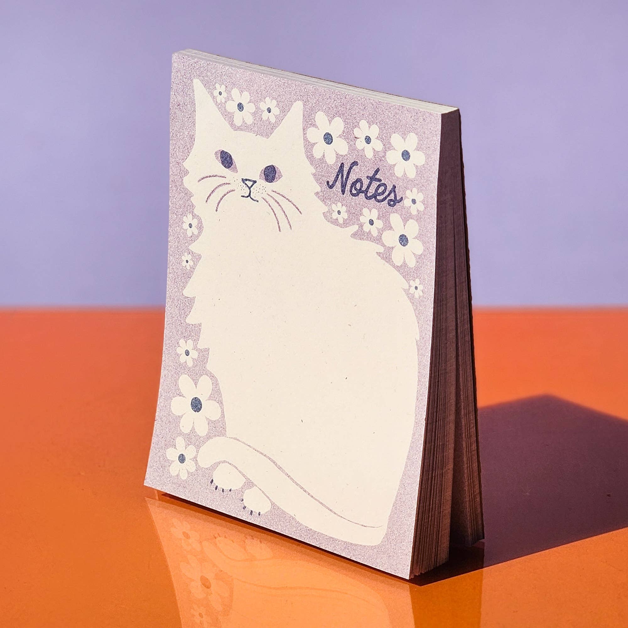 Floral Kitty Notepad