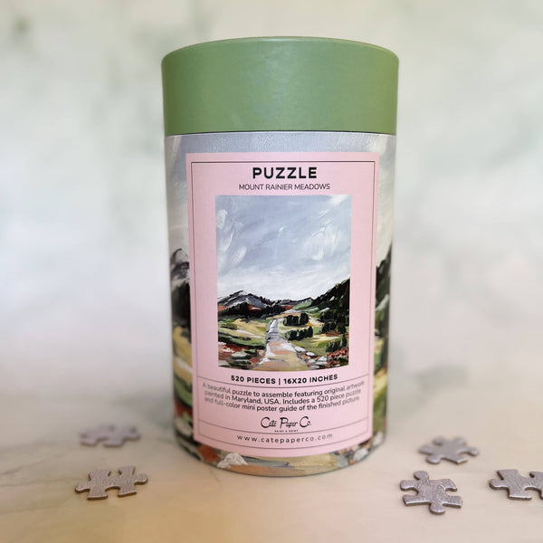 Mount Rainier Meadows Jigsaw Puzzle