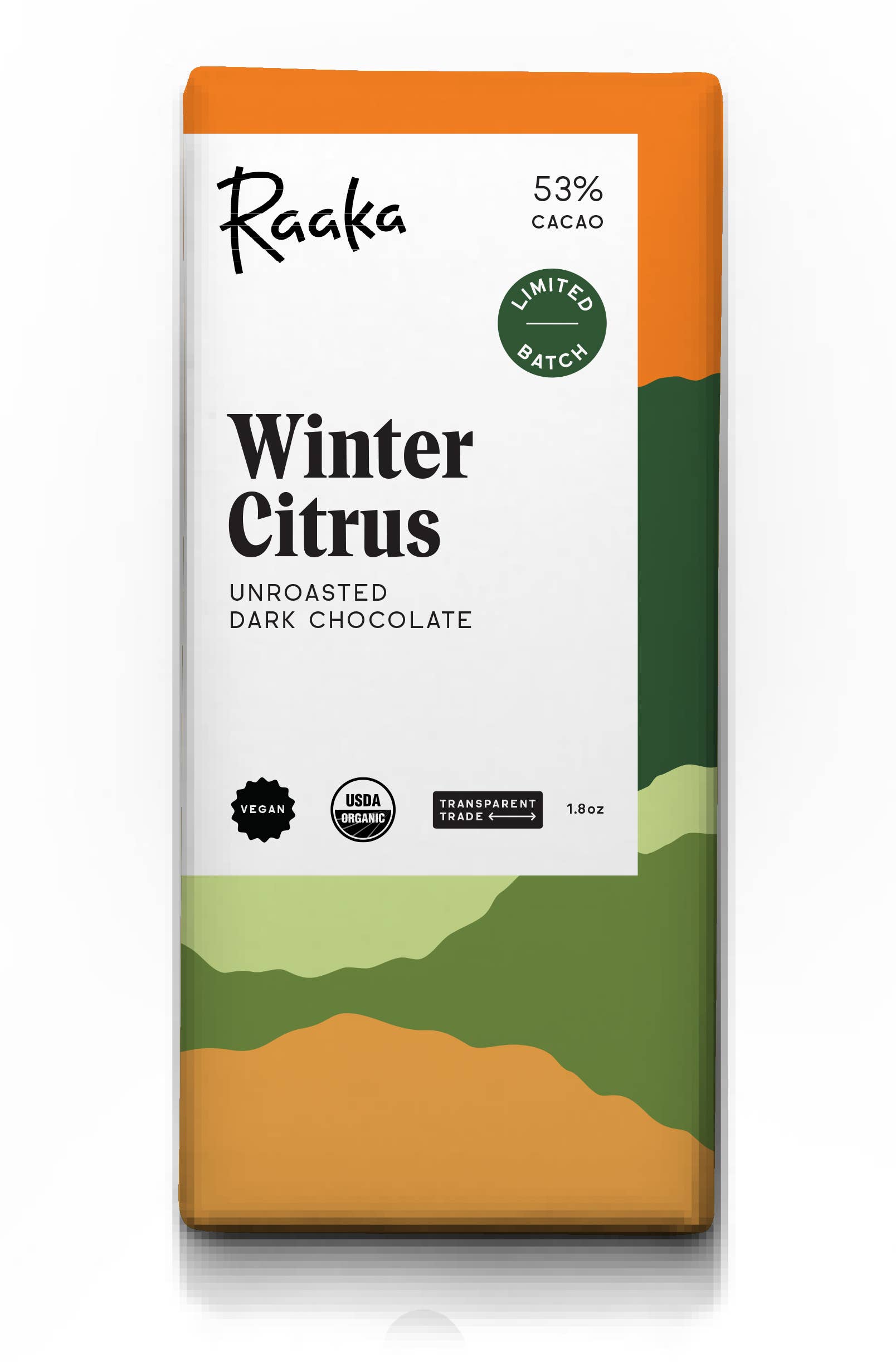 Winter Citrus Vegan Chocolate Bar