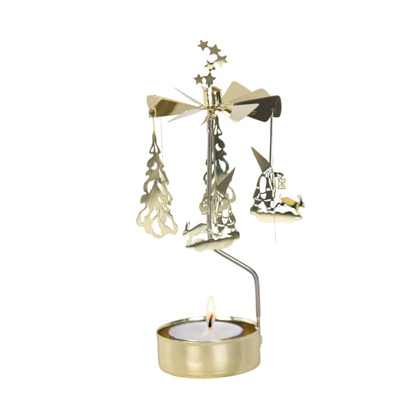 Gold Winterland Rotary Candleholder