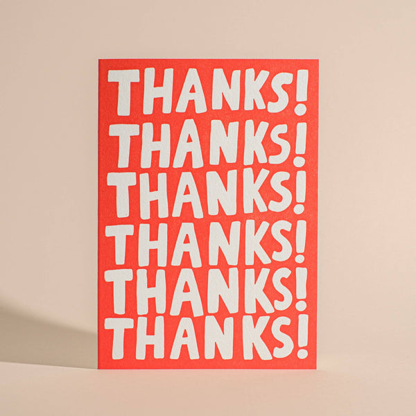 Thanks! Thanks! Thanks! Card