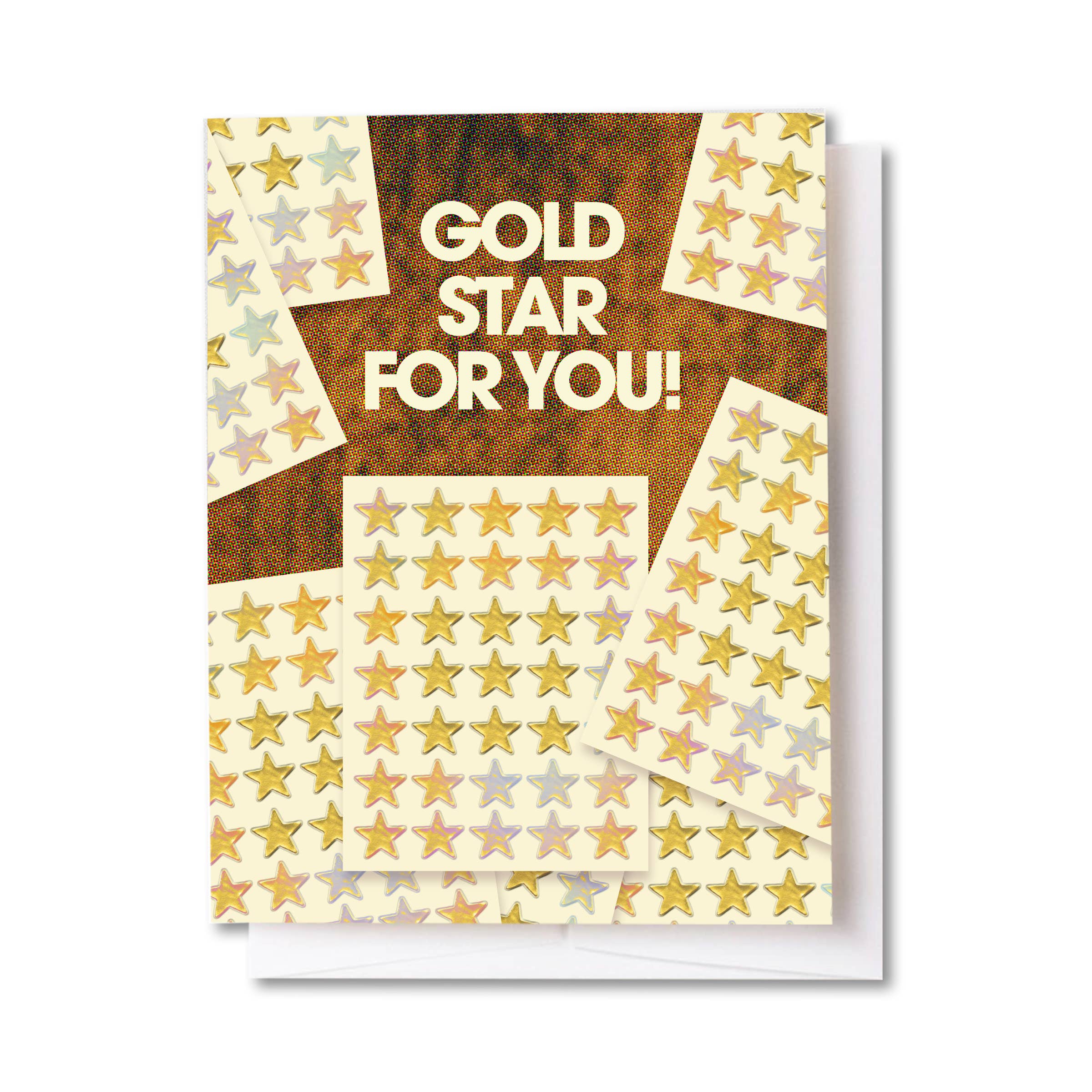 Gold Star Sticker Card