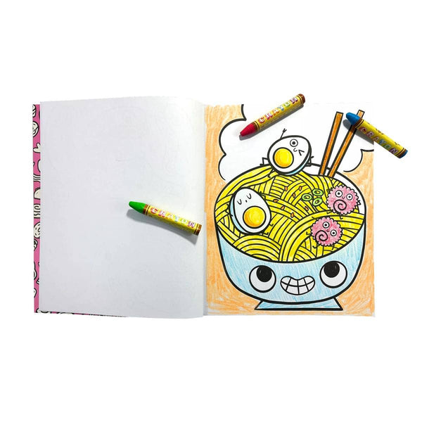 Happy Snacks Color-In' Book