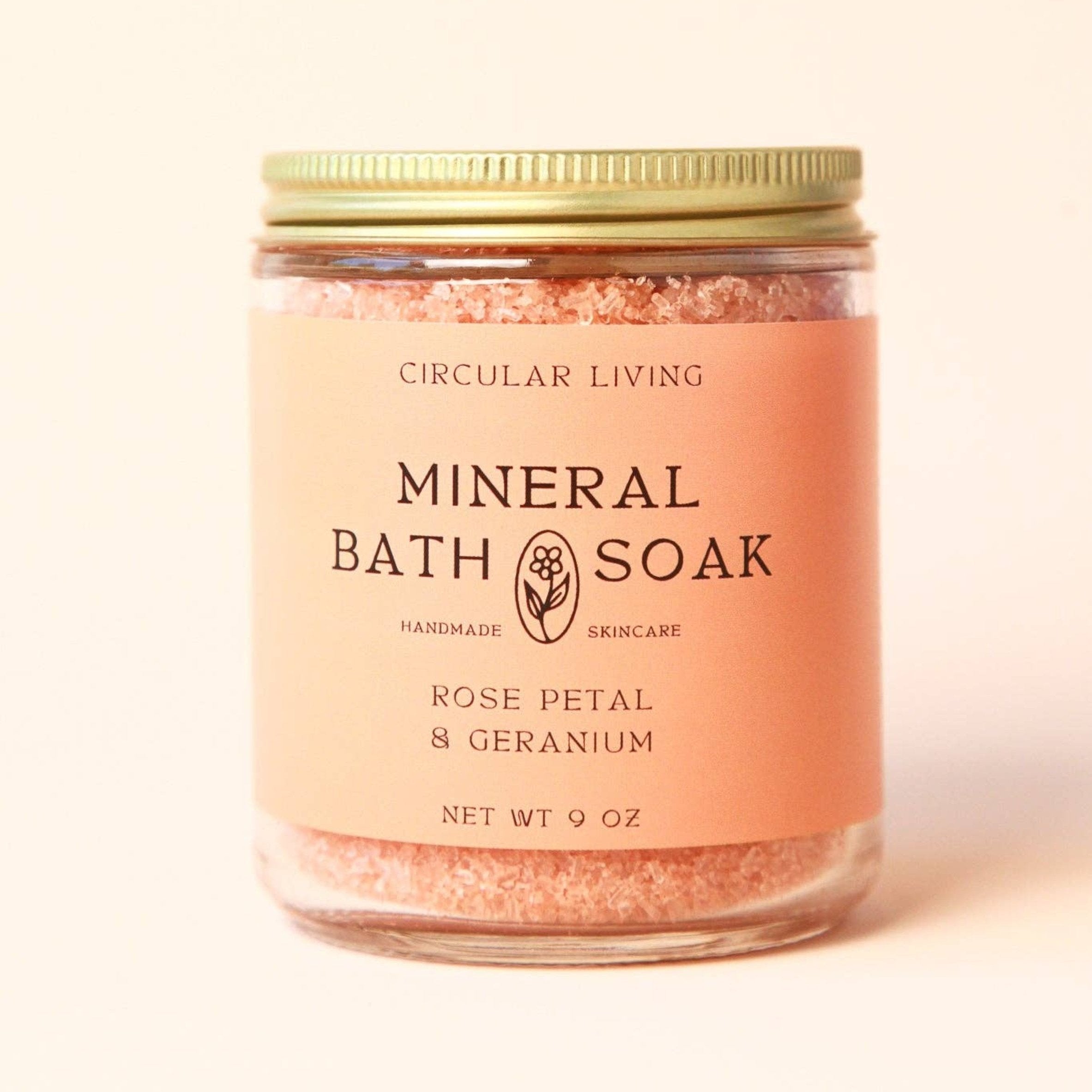 Mineral Bath Soak: Rose Petal & Geranium