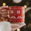 Fair Isle Sweater Stoneware Coffee Mug - DIGS