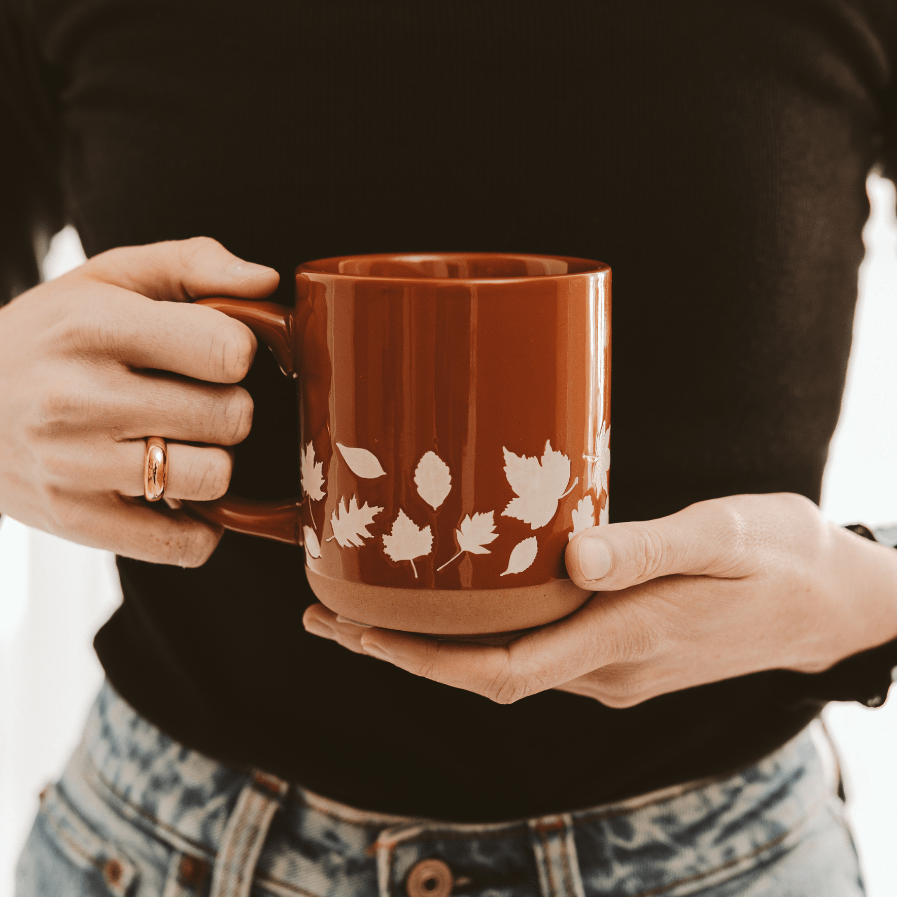 Fall Leaves Stoneware Mug - DIGS