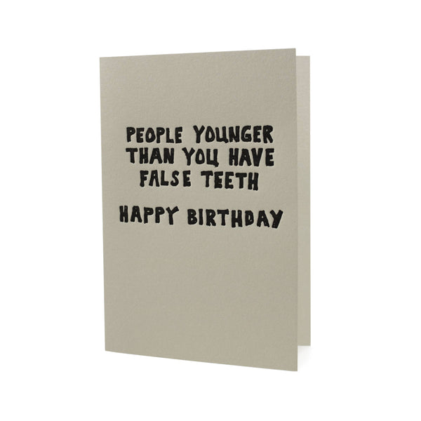 False Teeth Birthday Card - DIGS