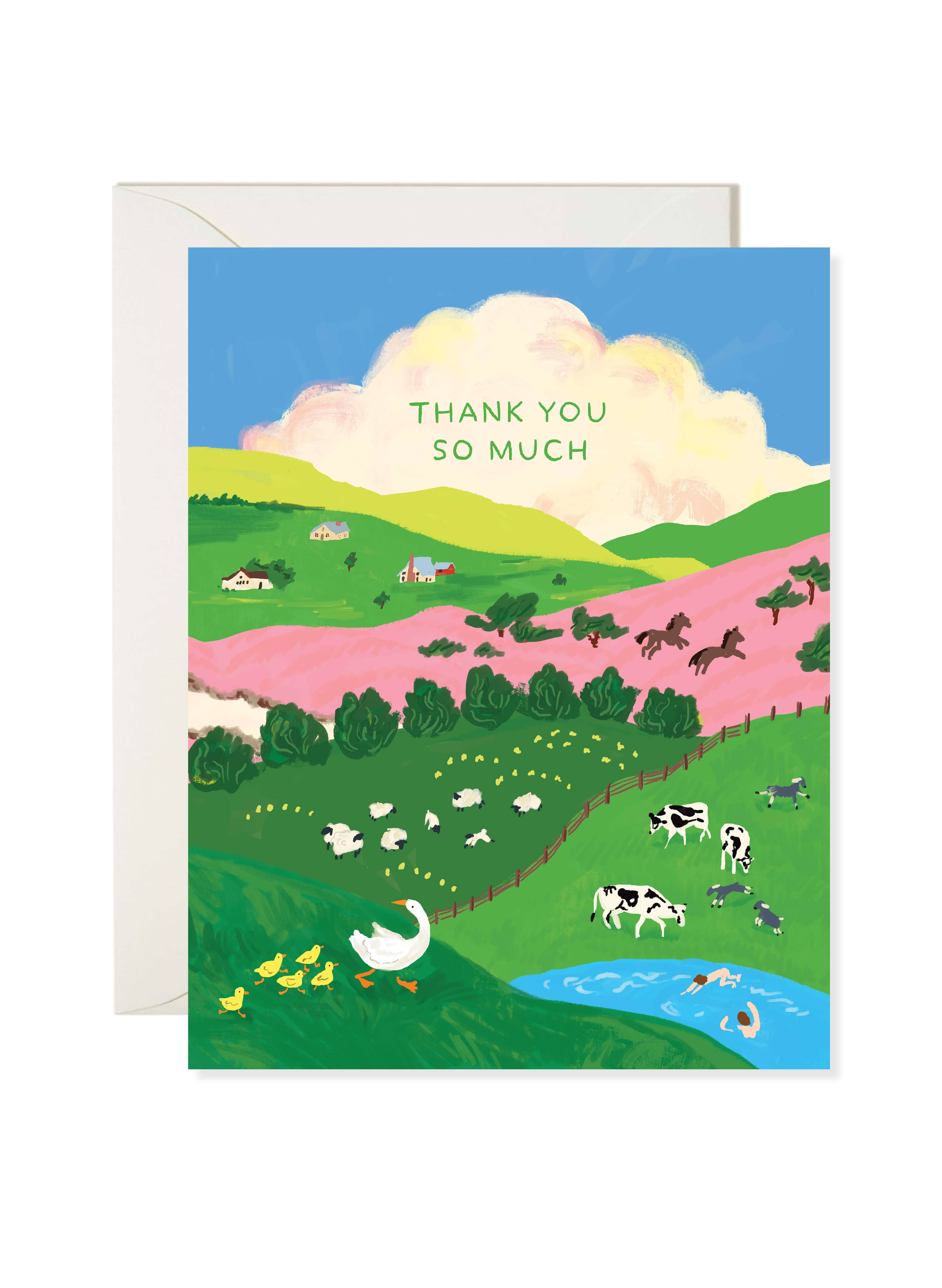Farmland Thank You Card - DIGS