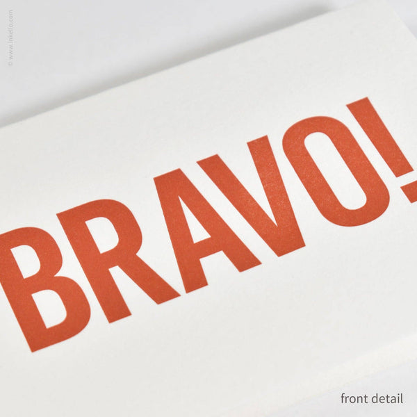 Bravo! Card