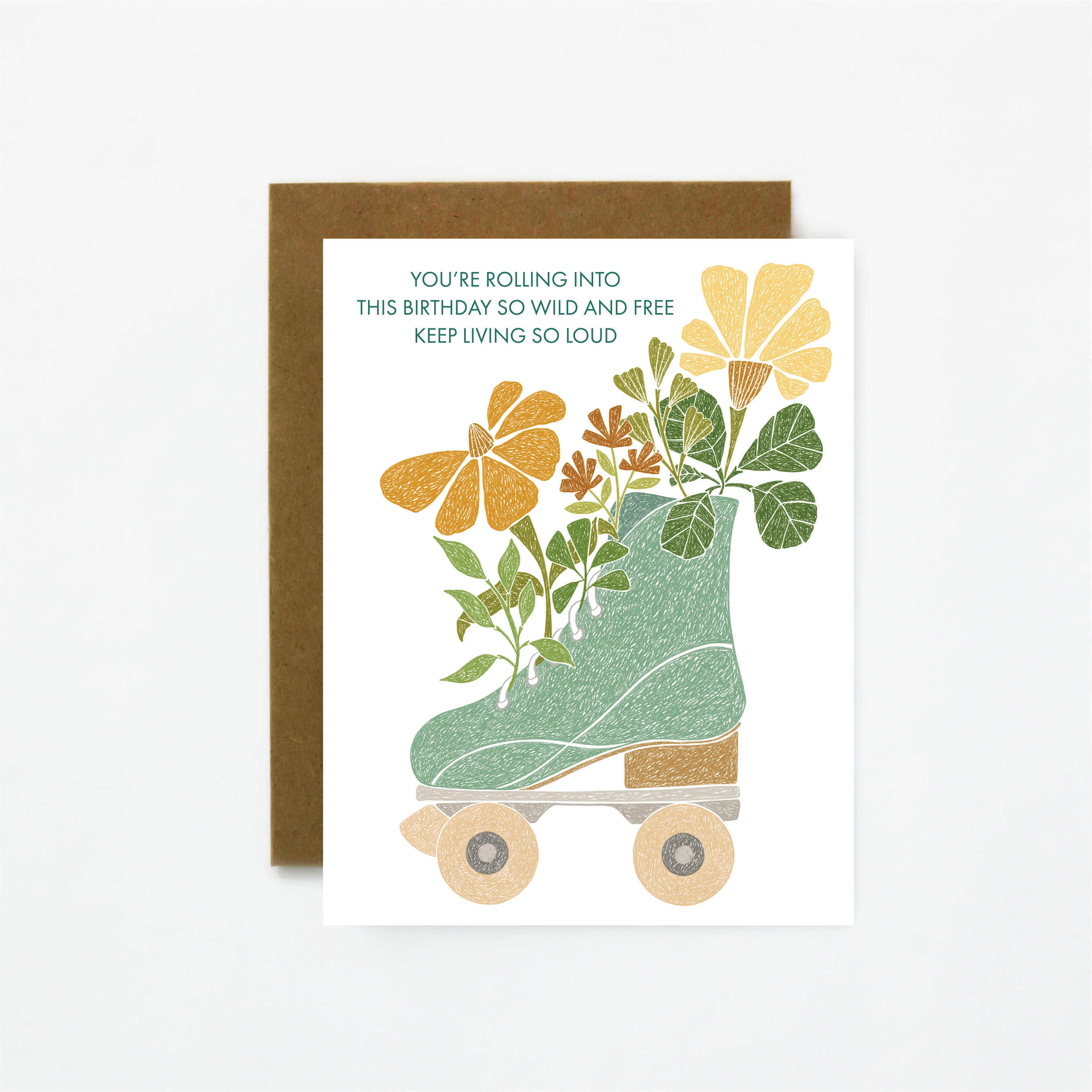 Roller Skate Birthday  Card