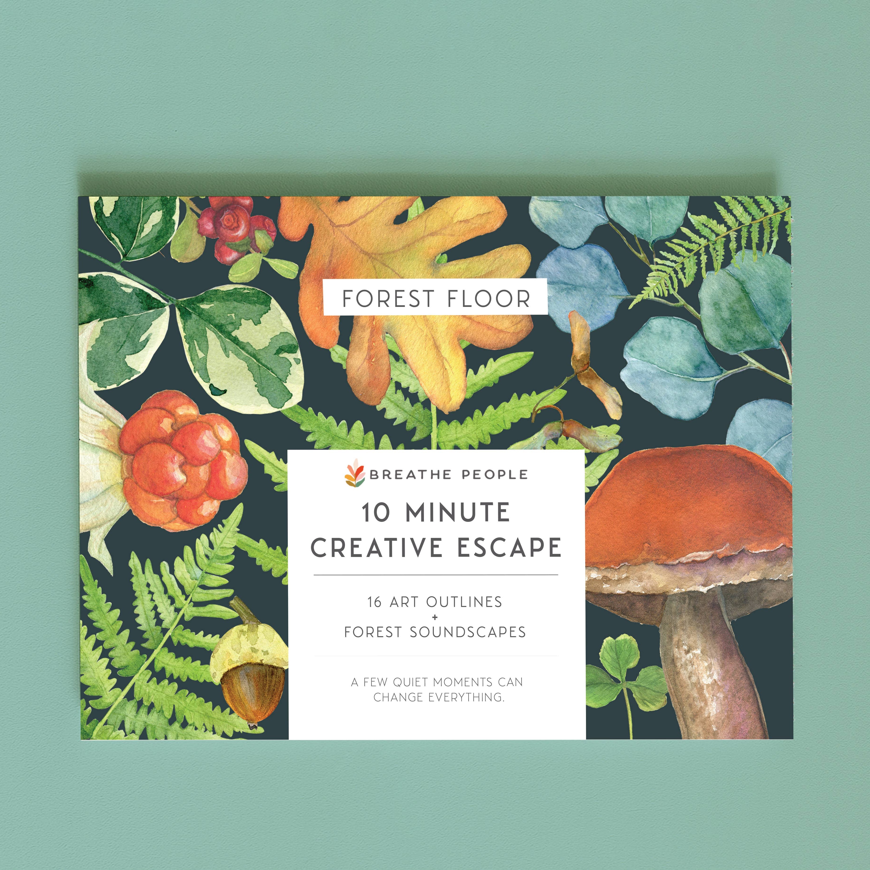 10 Minute Creative Escape Art Book — Forest Floor