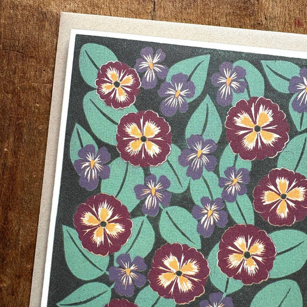 February Month Flowers Card - DIGS