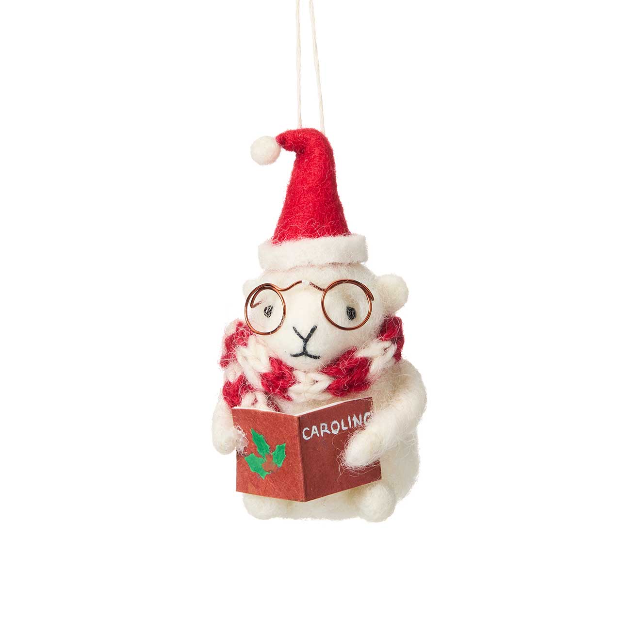 Fleece Navidad Sheep Ornament