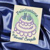 Felicitations to the Sweet Couple Cat Wedding Card - DIGS