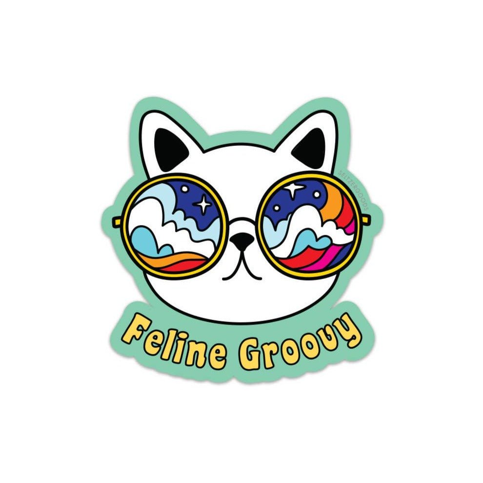 Feline Groovy Sticker - DIGS