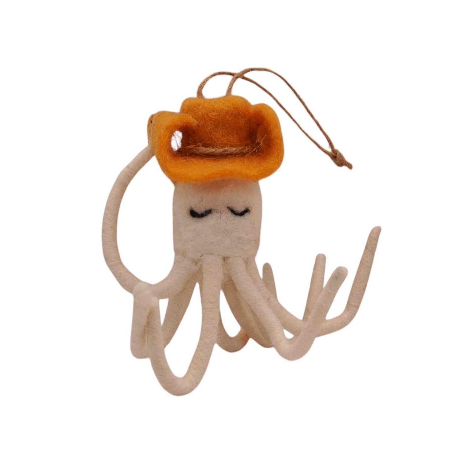 Felt Cowboy Octopus Ornament - DIGS