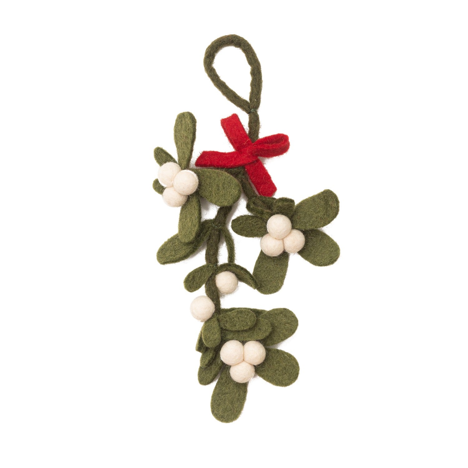 Felt Mistletoe Ornament - DIGS