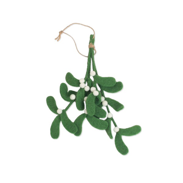 Felt Mistletoe Ornament - DIGS