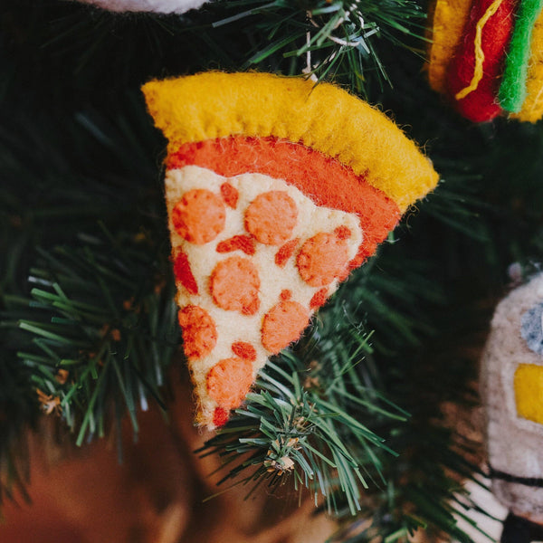 Felt Pizza Ornament - DIGS