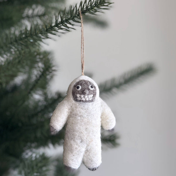 Felt Yeti Ornament - DIGS