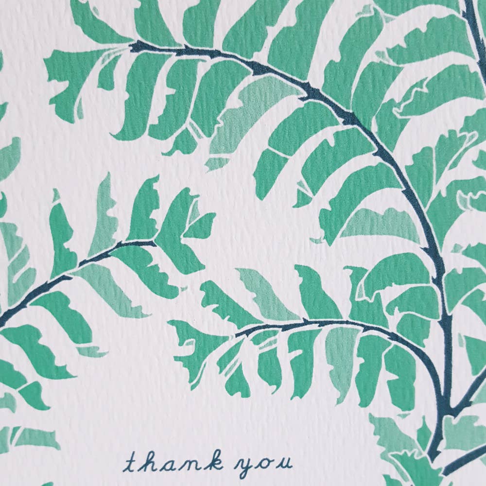 Fern Botanical Thank You Card - DIGS