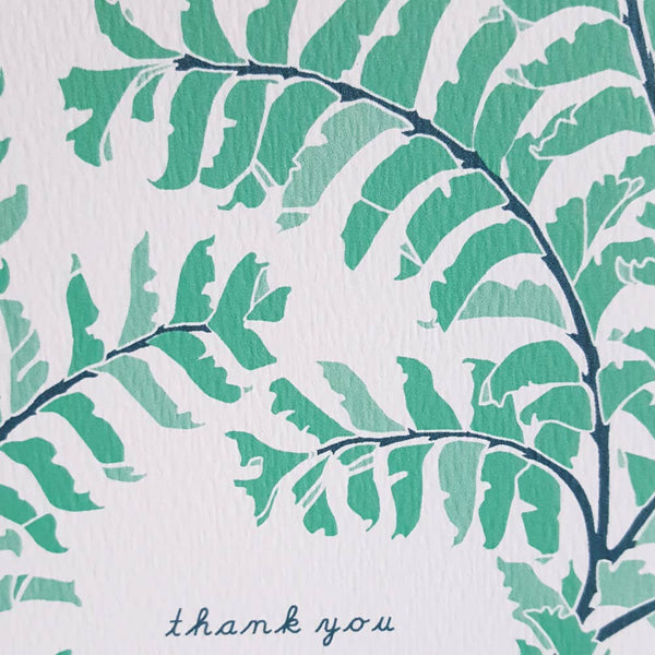 Fern Botanical Thank You Card - DIGS