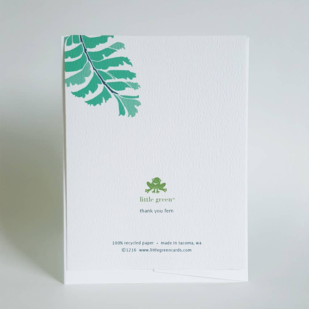 Fern Botanical Thank You Card - DIGS
