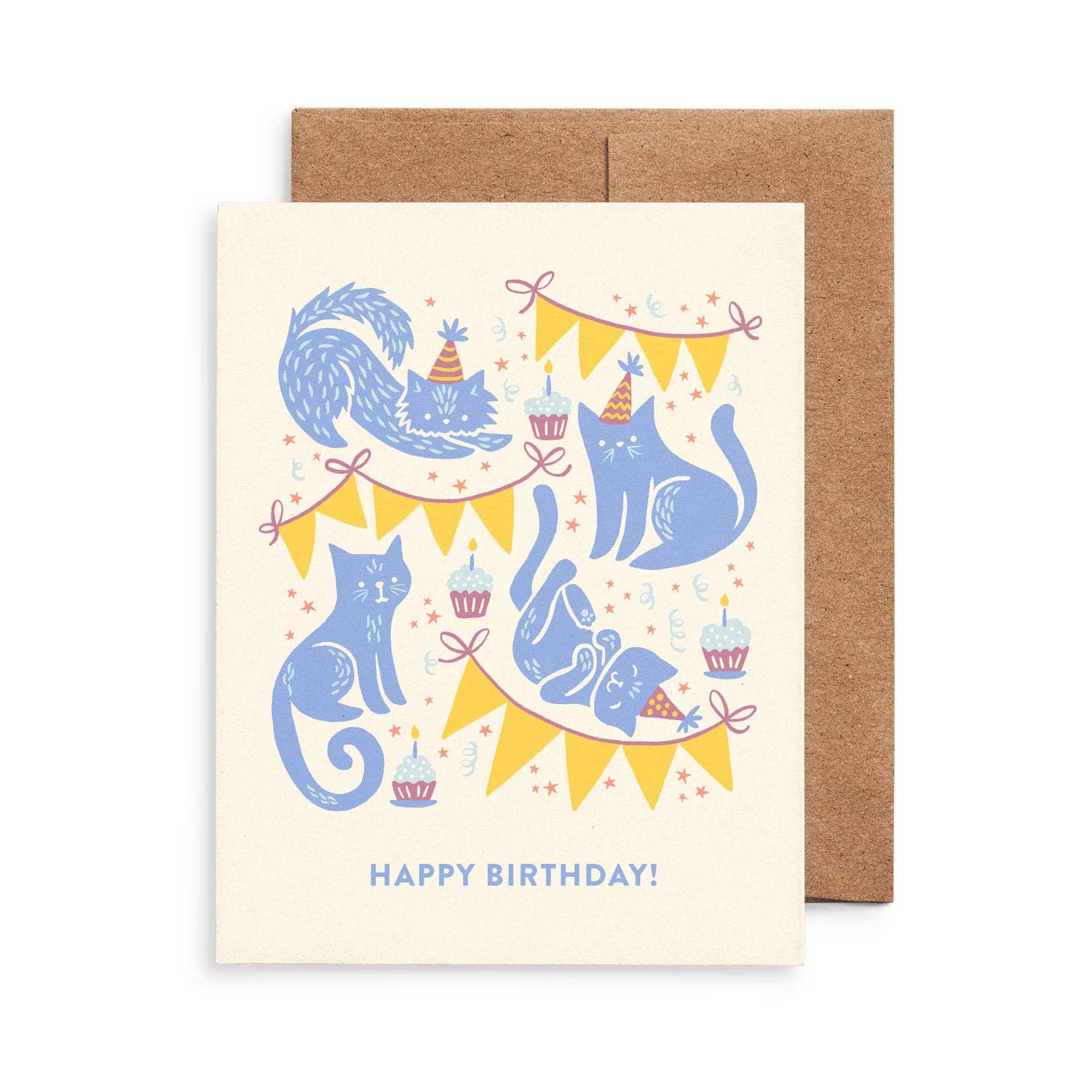 Festive Felines Birthday Card - DIGS